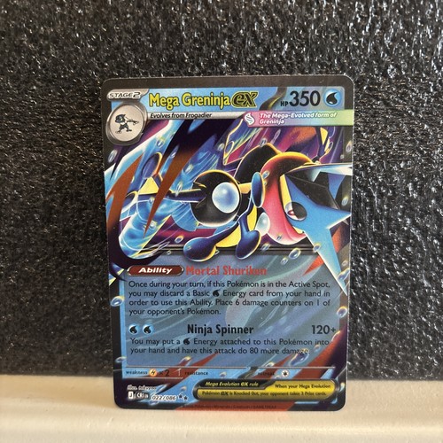 Mega Greninja ex - 022/086 #22/86 (Holo) (NM) ME04: Chaos Rising CRI Pokemon