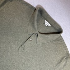 Calvin Klein Shirt Adult 2XL Green Cotton Casual Polo Short Sleeve Rugby Mens