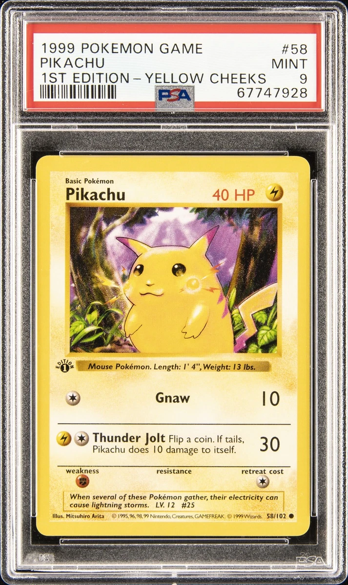 Pikachu Pokémon TCG Professional Sports Authenticator (PSA