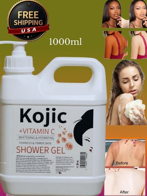 #ad #ad Kojic Skin Whitening Shower Gel Soft Exfoliating Body Wash 1000ml USA Stock $44.99