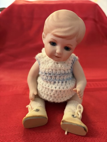 Vintage Porcelain Or Bisque Jointed Doll Made In Germany