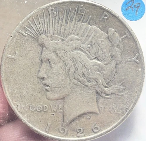 1926s Peace Silver Dollar XF Details