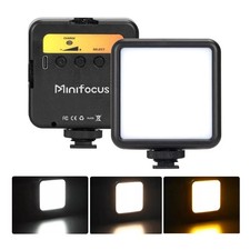 MINIFOCUS LED Video Light 2500K-7000K Bi-Color DSLR Camera Vlog Fill Lamp
