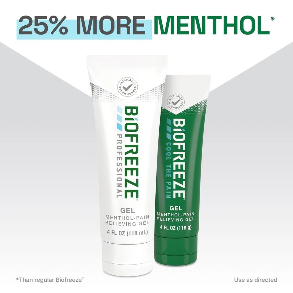 Gel profesional Biofreeze alivio del dolor para rodilla 32 oz (gel incoloro/mentol) Foto 3 de 4