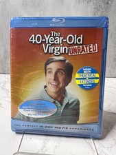 The 40 Year Old Virgin Unrated Theatrical and Extended Versions Blue Ray Sealed
