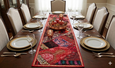 60'' STUNNING DÉCOR SEQUIN TABLE LINEN RUNNER THROW TAPESTRY CELEBRATION GIFT