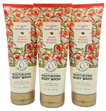 NEW Bath Body Works Lot 3 Vera Bradley Peach Blossom Nectar Moisturizing Wash