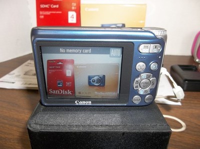 Canon PowerShot A3100 IS 12.1MP Digital Camera - Blue (4256B001