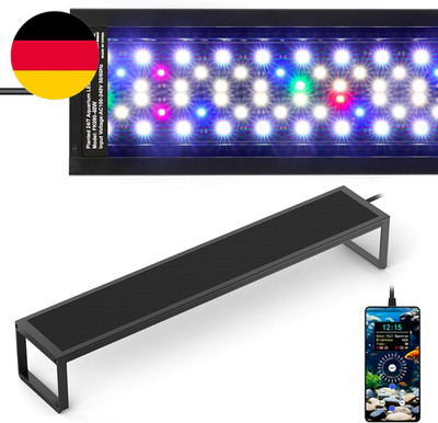 Fishkeeper 6-Row WRGB LED Aquarium Beleuchtung, 24/7 Modu Mit 1-Tasten-Sync & Sp