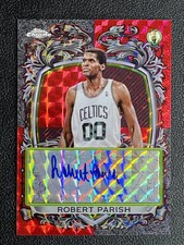 2025-26 Topps Chrome Robert Parish Certified Issue Auto Red 5/5