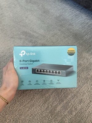 TP-LINK TL-SG108 8-Port Gigabit Ethernet Desktop Switch Wired RJ-45 Unmanaged