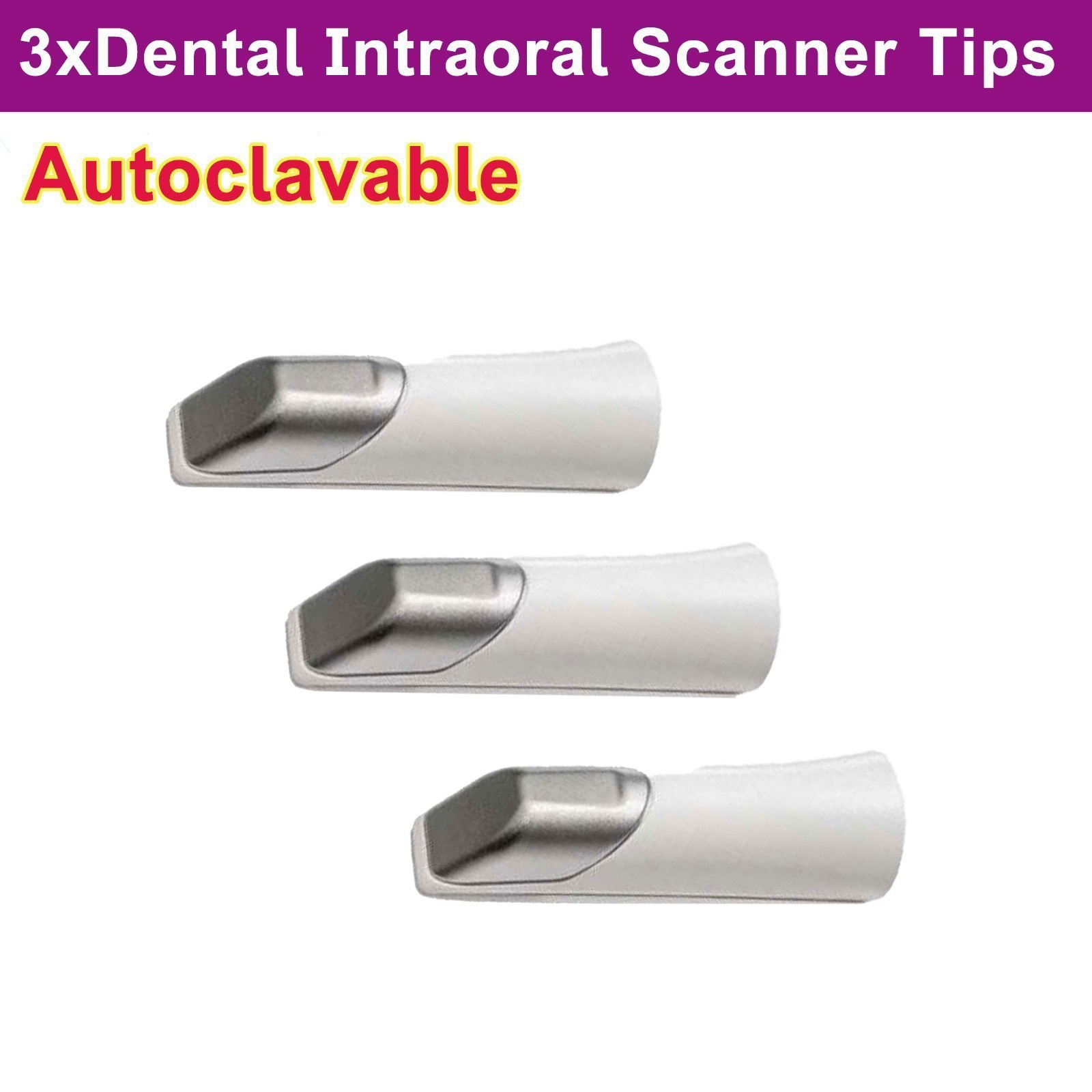 3x Autoclavable Dental Scanner Tips/Lens/Cap for 3Shape TRIOS 3/CORE Accessories