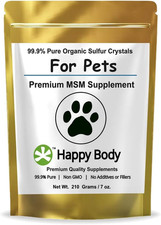 Pure MSM Joint Supplement for Dogs, Cats,  Horses   100 Additive-Free   High P