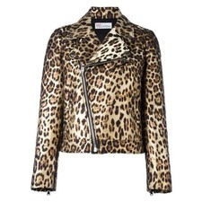 Leopard Jacquard Moto Jacket by RED Valentino