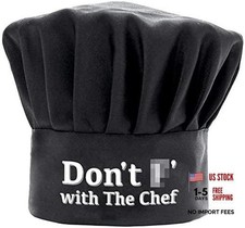 Funny Chef Hat - Don't F with The Chef - Kitchen Cooking Hat for Men Women