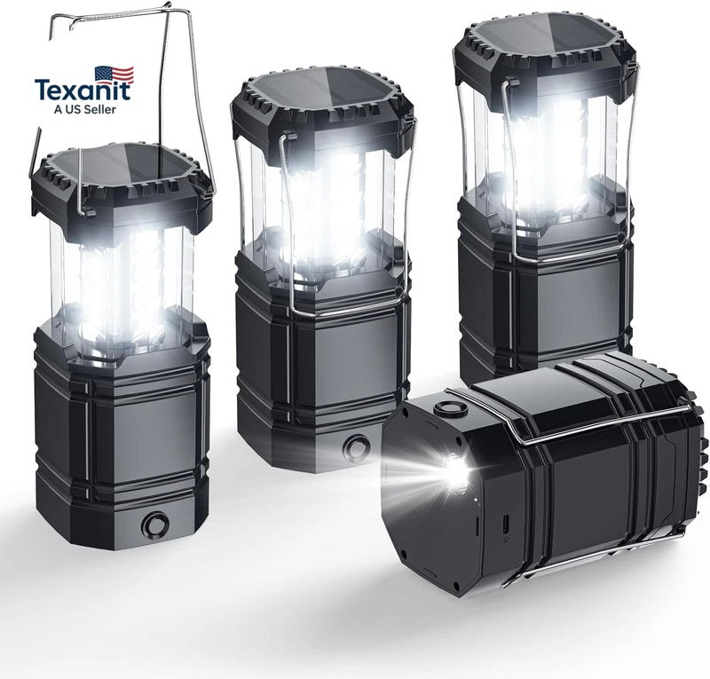 solar camping lantern 4 pack