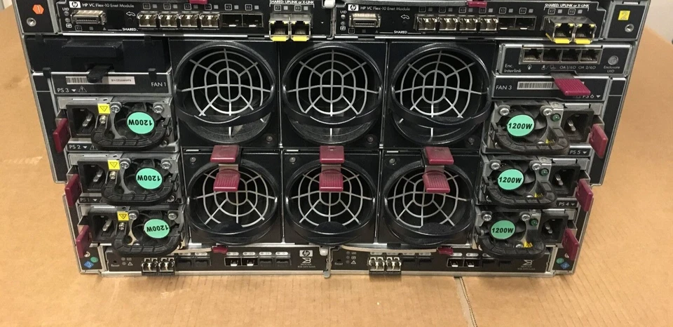 HP C3000 P2000 G3 8x BL460c Gen8 v2 8Gbit FC 160-Core 2TB RAM 55TB SAN Solution - Image 3 of 4