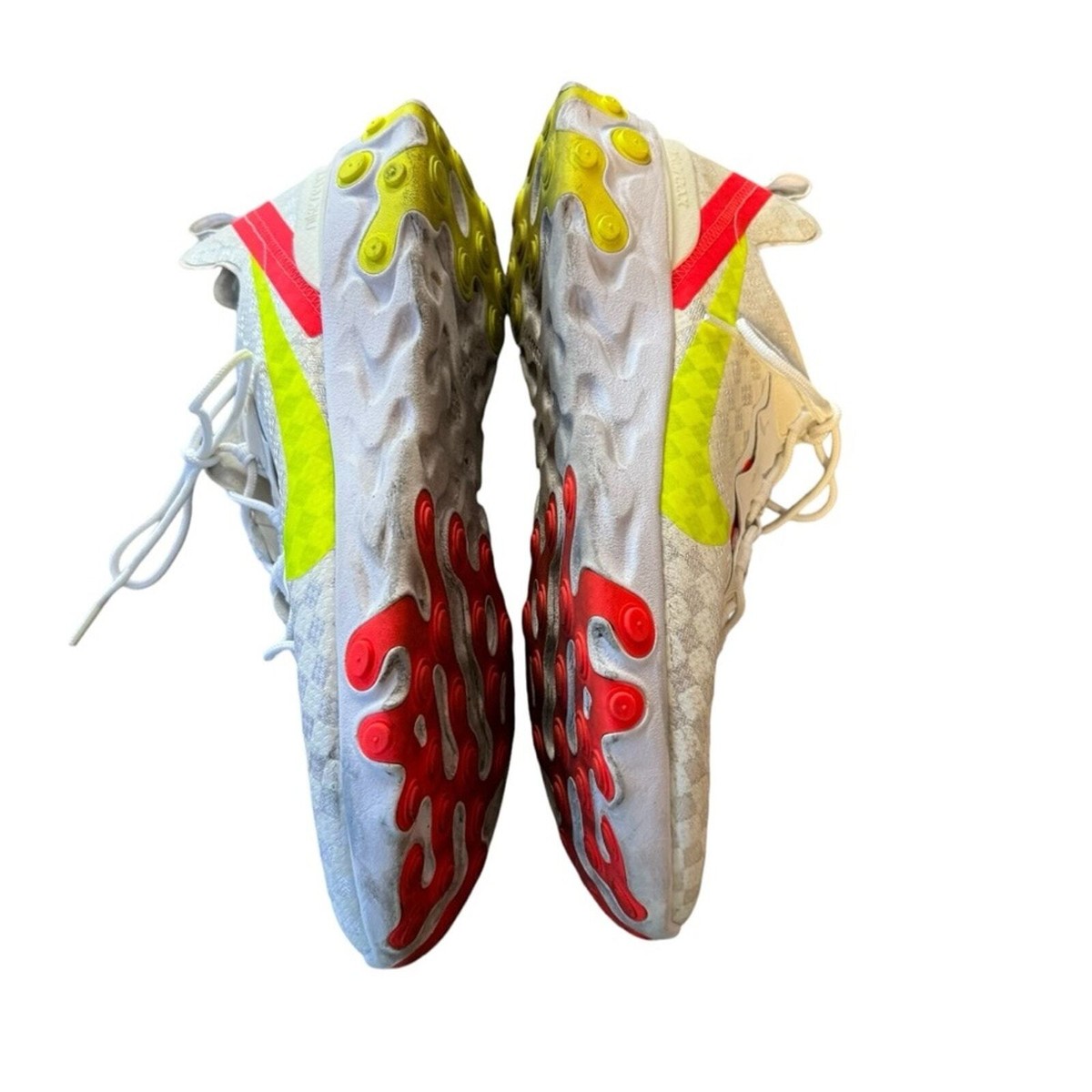 Nike Men 13 React Element 55 White Crimson Volt Athletic Running Shoe CJ0782-100 Nike React Element 55 White Black Crimson Gold Men main image 2