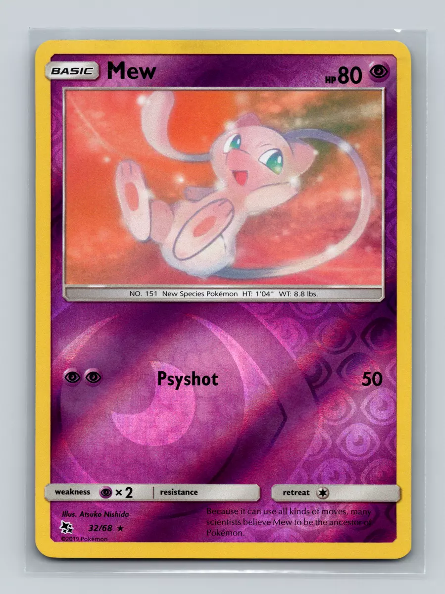  Pokemon - Mew 32/68 - Hidden Fates - Rare - Single