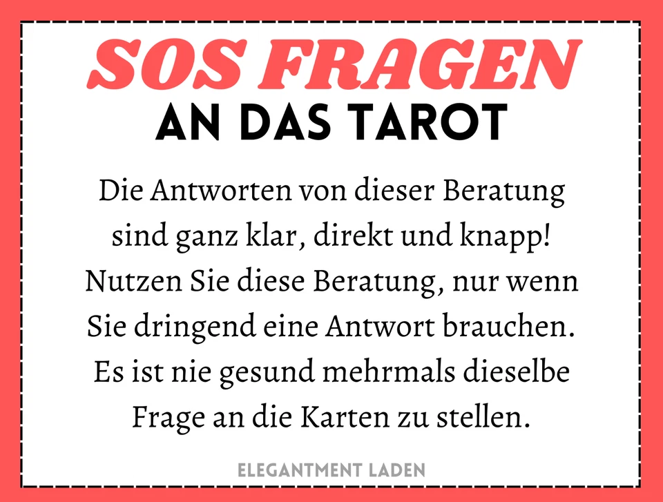 ‼️SOS‼️ FRAGEN AN DAS TAROT *KARTENLEGEN/TAROT-BERATUNG* - Bild 2 von 3