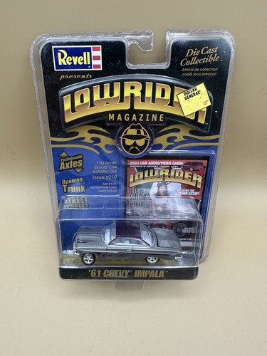 1961 Chevy Impala Lowrider Magazine Chevrolet Revell issue # 210 silver