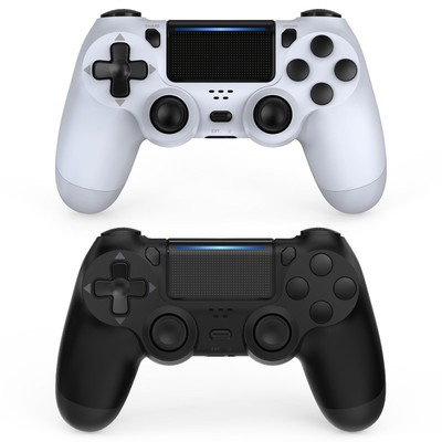 Wuthur PS4 Controller Wireless 2 Pack Compatible with PlayStation 4 - Black &...