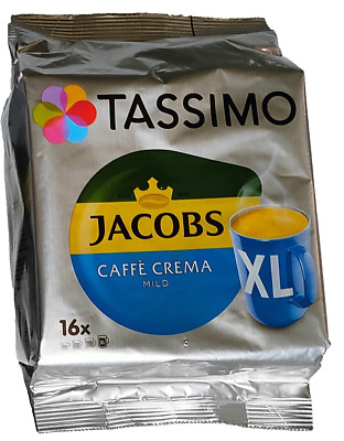 TASSIMO JACOBS Caffè Crema mild XL Kaffee KAPSEL  16T-DISCS
