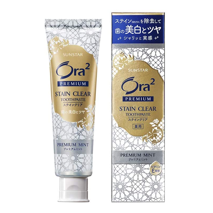 Sunstar Ora2 Premium Stain Clear Paste Premium Mint Toothpaste 100g