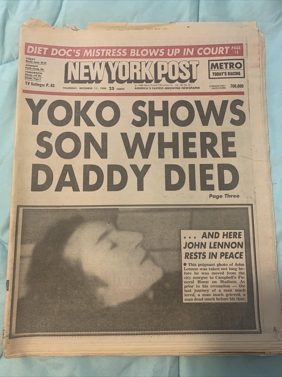 John Lennon Death Photo Do You Remember? Today We Remember