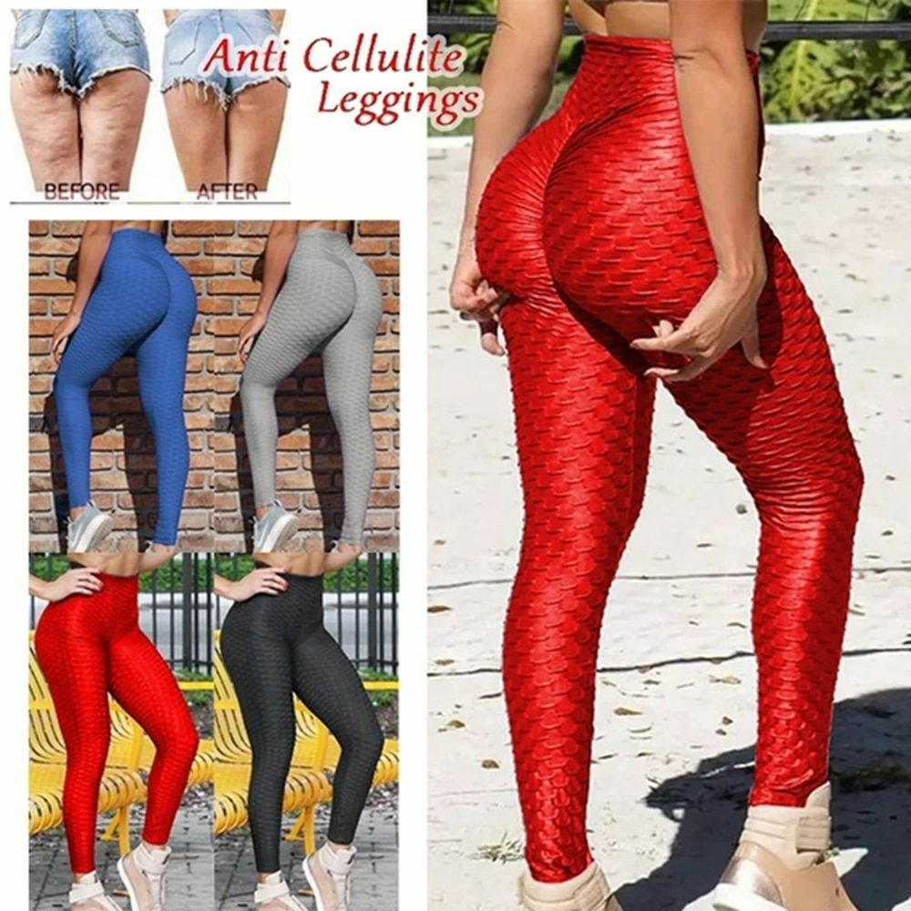 Anti Cellulite Push Up Leggings High Waist Workout Fitness Pants Wear For  Women