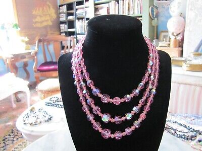 Vintage Crystal Jewelry Set Chunky Pendant Necklace Dangle - Temu