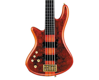 Schecter Stiletto Studio-5 5-String Left Handed Bass Guitar - Honey Satin