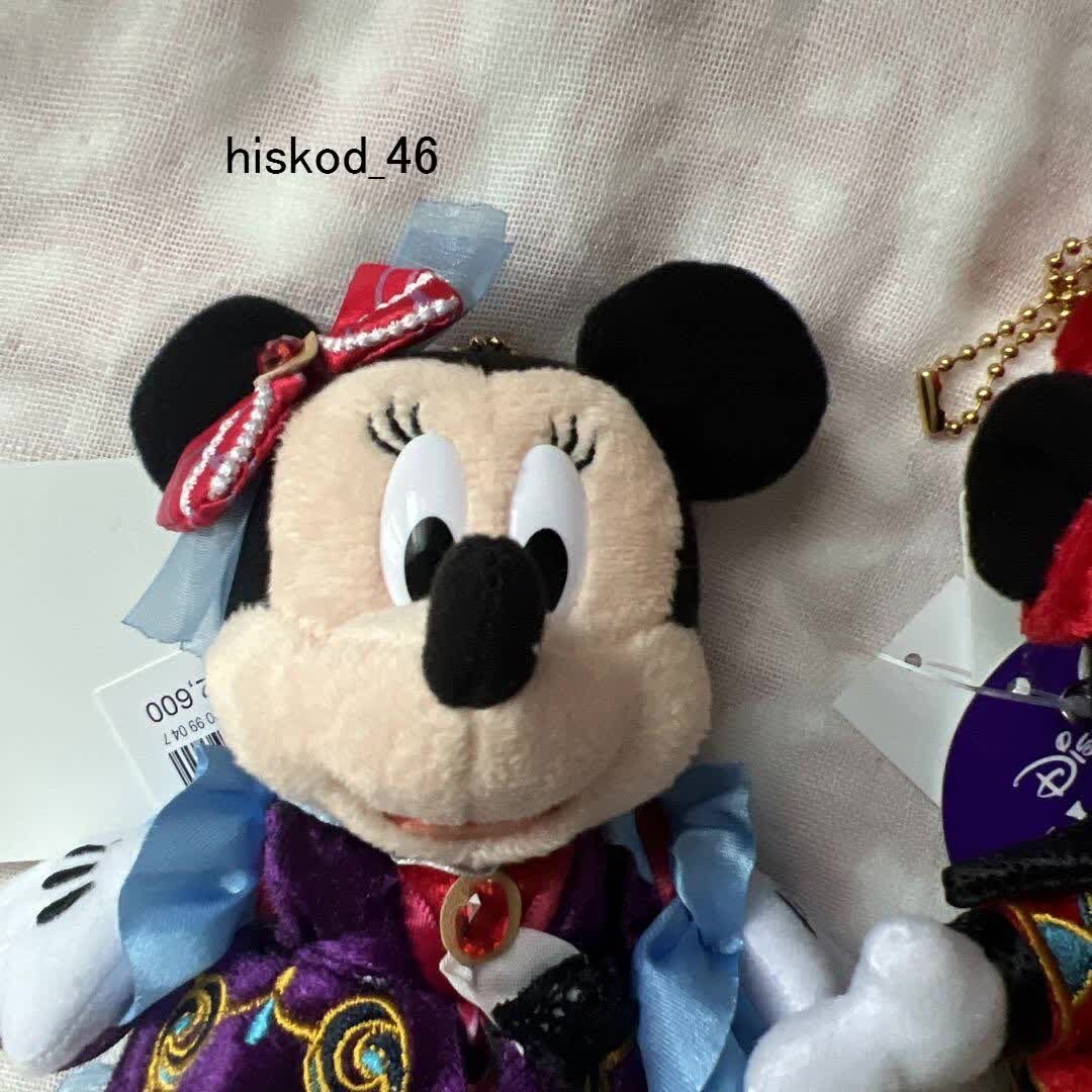 Tokyo Disney Resort Halloween 2024 Plush Badge Mickey & Minnie Set