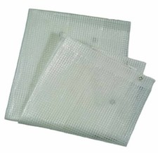 Telone occhiellato trasparente telo pvc retinato copertura esterna 175 gr/mq