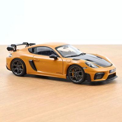 1:18 Norev - Porsche Cayman GT4 RS w/Weissach 2023 Bahama Yellow Pack