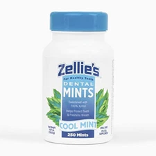 Zellie'S | 100% Xylitol Sugar Free Cool Mint Breath Mints | Non-Gmo, Low-Calorie