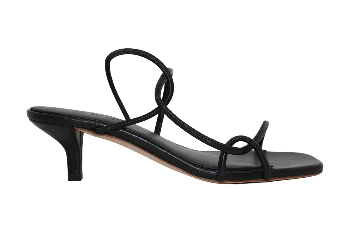 Cos Womens 445337 Open Toe Casual Strappy Sandals Black Size 6.0