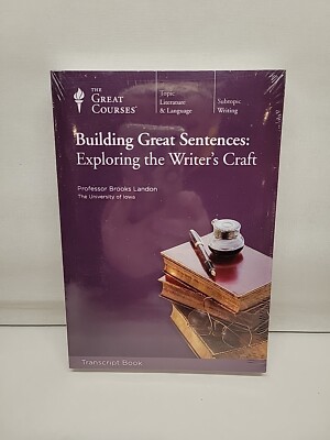The Great Courses Building Great Sentences DVD 4-Disc Set & Guidebook Sealed New