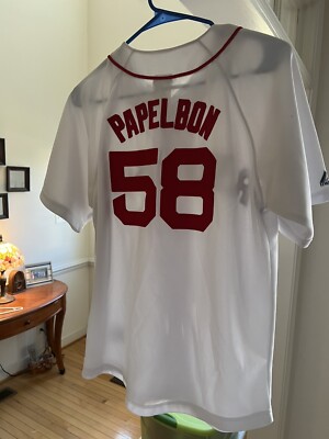 VINTAGE MADE IN USA MAJESTIC BOSTON RED SOX #58 JONATHAN PAPELBON