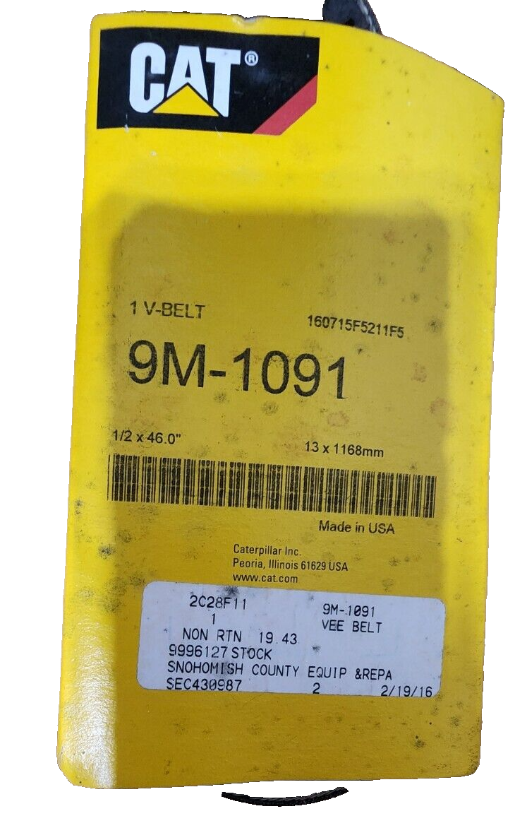 NOS OEM CAT 9m-1091 Fan Belt for sale online | eBay 