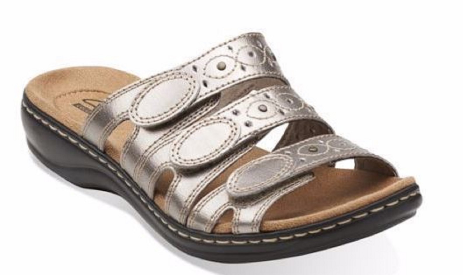 NEW CLARKS WOMENS LEISA CACTI Q PEWTER 