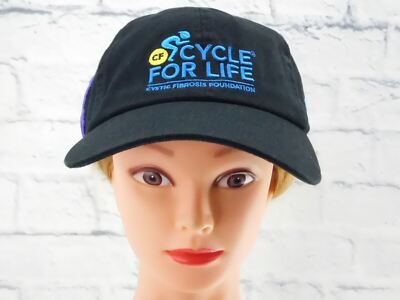 CYCLE FOR LIFE CYSTIC FIBROSIS Cap Hat Embroidered Strap Back Adjustable NEW 