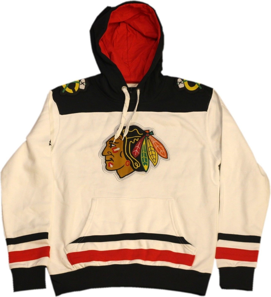 Chicago Blackhawks Mens Double Minor Pullover Hoodie-10420-10424