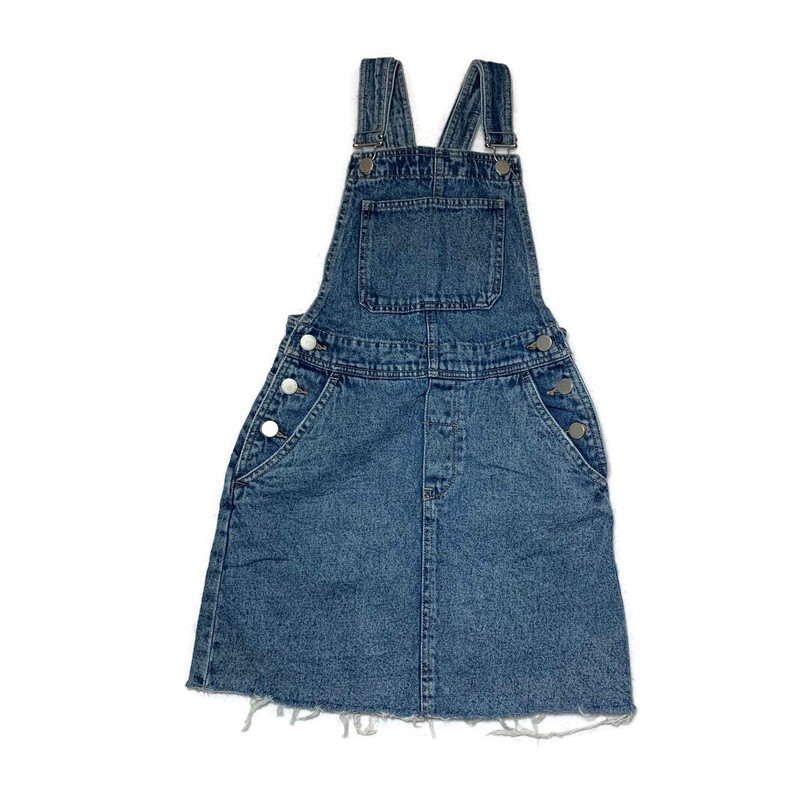 denim dungaree dress h&m Divided Overall Skirt Women's Sz 0 Jean Blue Button Front Mini buttons at the sides JULY-26 Blue denim bebe | Dresses | Size:Small 2-6