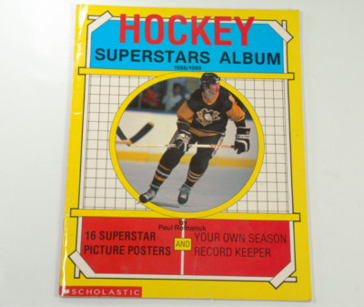 Hockey Superstars Album 1988 - 1989 NHL Player Picture Posters Mario Lemieux