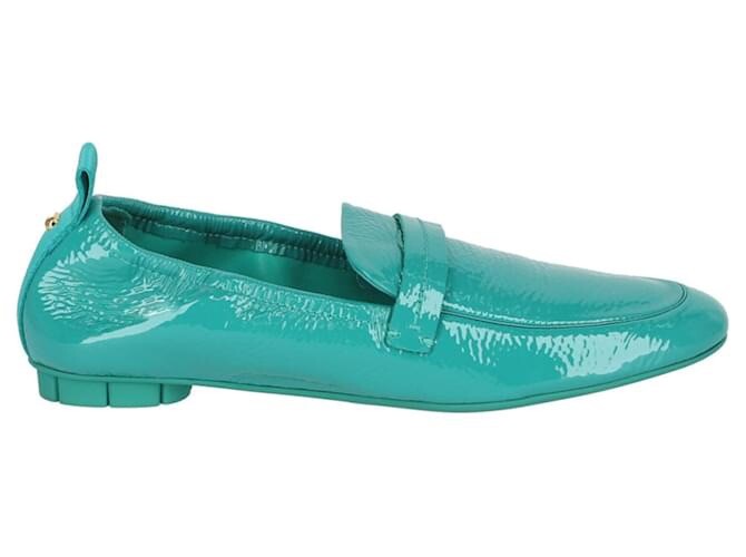 Salvatore Ferragamo Lipari Aqua Patent leather Loafers  display picture 1