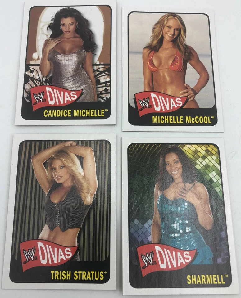 Juego de cartas coleccionables Topps Heritage WWE DIVAS 2005 para damas lucha libre #60-#70 Foto 2 de 4