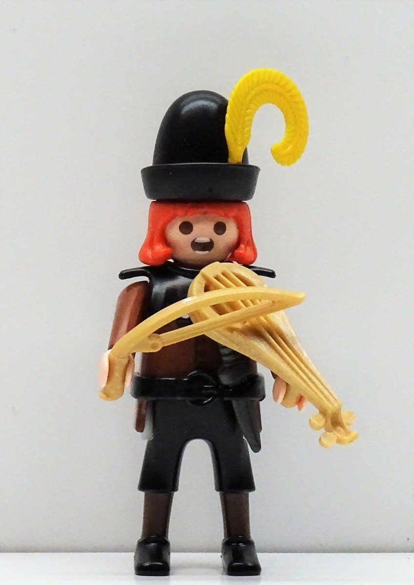 Figurine Playmobil Templeritter Templer Noir - Croisé Custom - Rare - Occasion - Allemagne