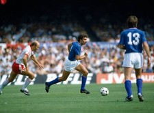 1982 World Cup Finals in Spain Semi-Final Italy 2 v Poland 0 in Ba- Old Photo