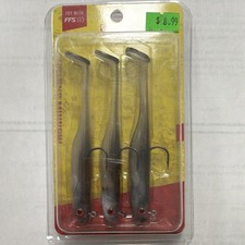 3CT Strike King Homing Minnow 4in 3/8oz Ghost Shad Soft Plastic Swimbait 3-Pack
